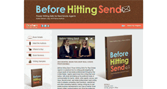 Desktop Screenshot of beforehittingsend.com